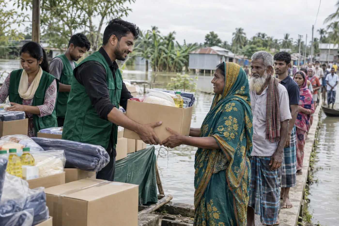দুর্যোগের সময় দ্রুত সহায়তা পৌঁছানোর প্রস্তুতি